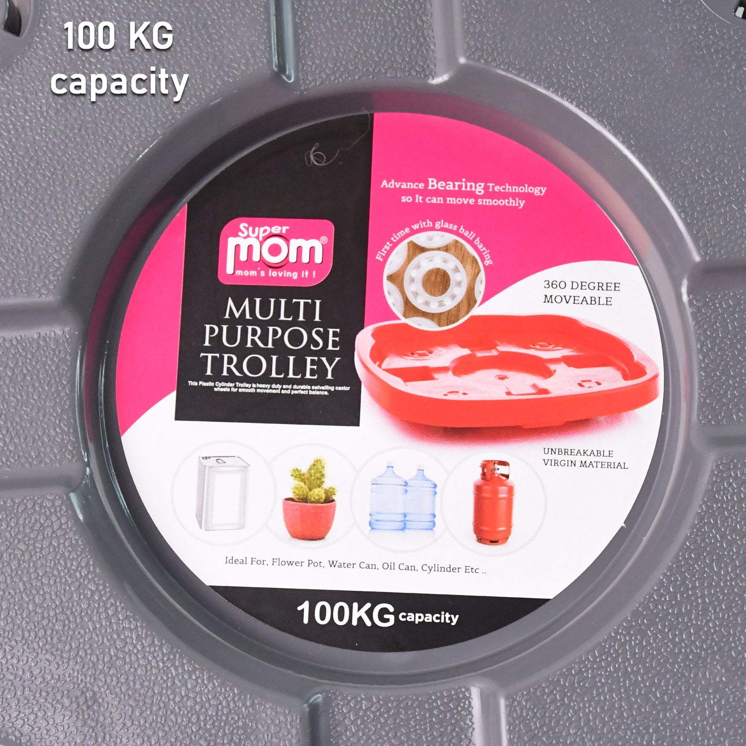 Supermom Plastic Multi Purpose Heavy Duty Gas Cylinder Trolley Supermom Plastic Multi Purpose Heavy Duty Gas Cylinder Trolley